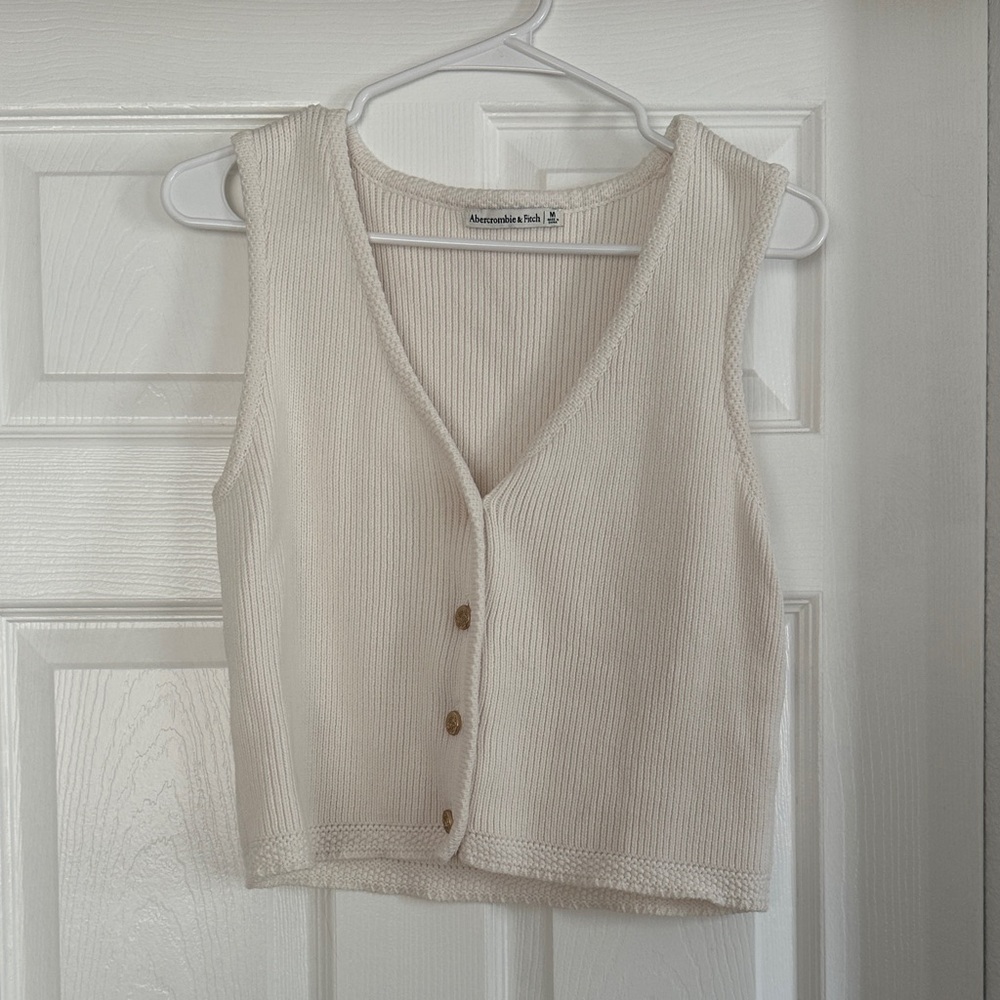 Abercrombie & Fitch Ivory Knit Top